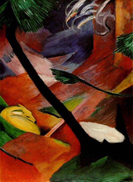 Franz Marc Deer in the Woods II, 1912